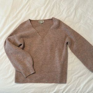 Anthropologie pink sweater